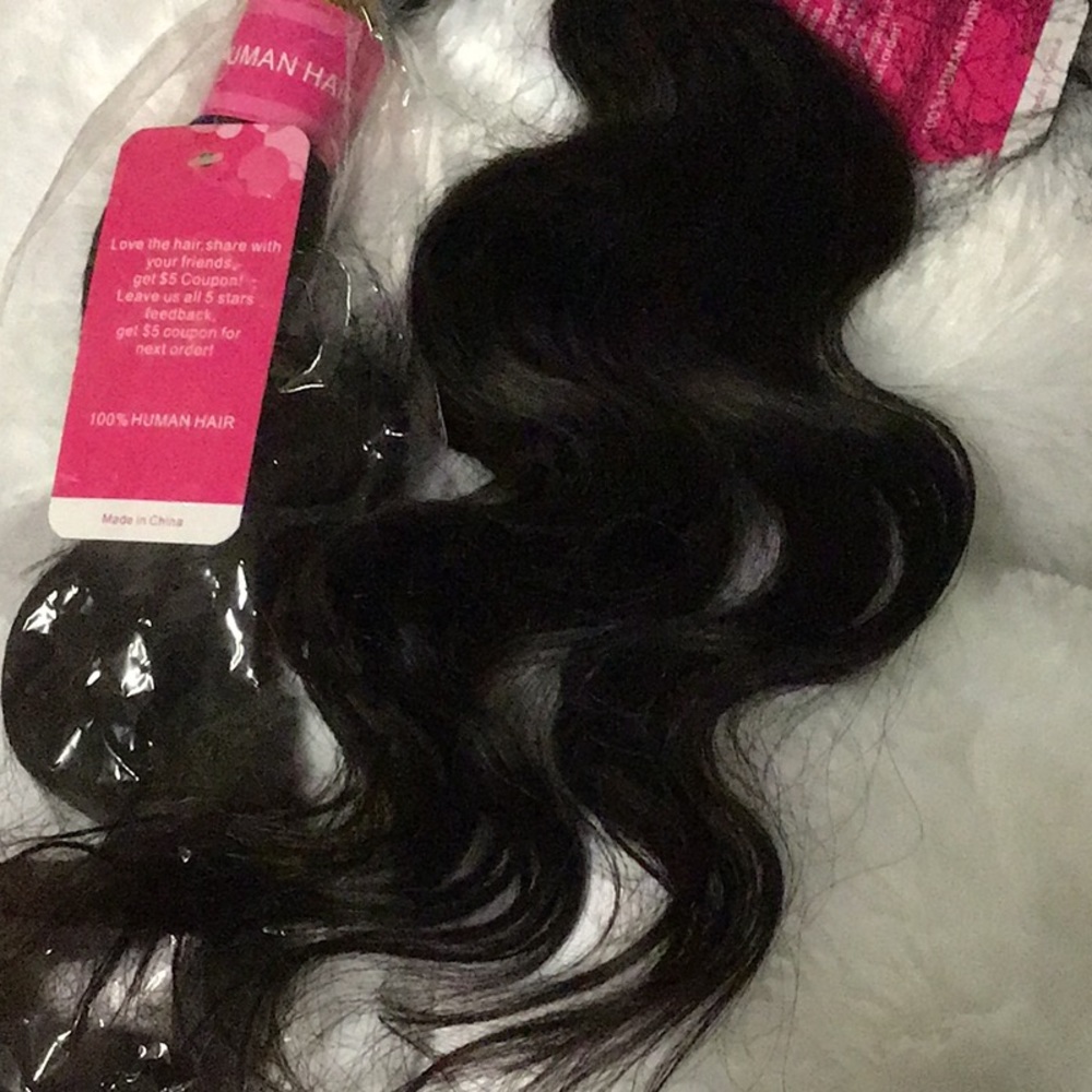 3pcs Human Hair Natural Color Very Soft 100% Remy Natural 18 Inch 3pcs